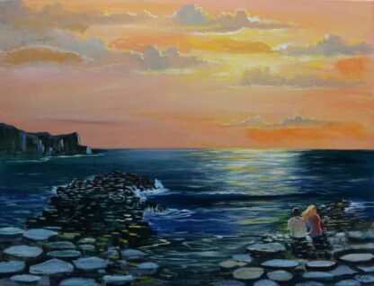 Giant's Causeway County Antrim-Original Landscape Painting-