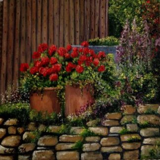 Painting of Geraniums