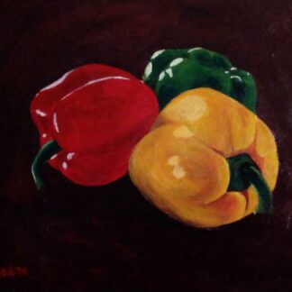 Acrylic Painting Still Life of Peppers