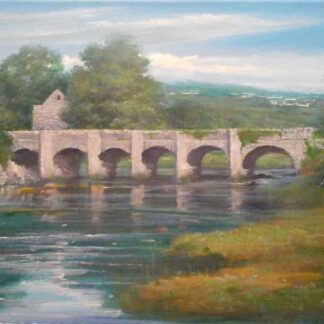 The Castle Bridge Buncrana Landscape Painting