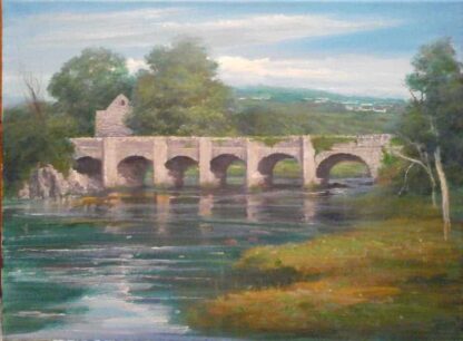 The Castle Bridge Buncrana Landscape Painting