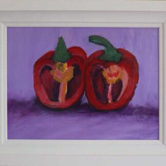 Cut Peppers- Still Life Painting