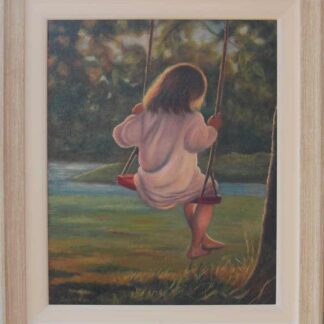 Girl On A Swing- Figurative Original Painting