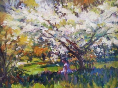 Under the Apple Blossom by Irish artist Norman Teeling