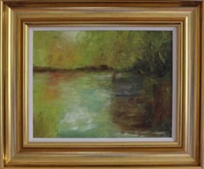 Lakeside -Abstract Landscape Painting