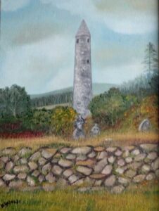 Tower in Glendalough. Co Wicklow