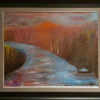 painting of the River boyne at Slane