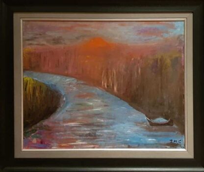 painting of the River boyne at Slane