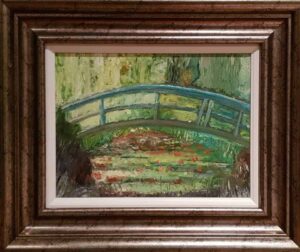 Painting of lily pond