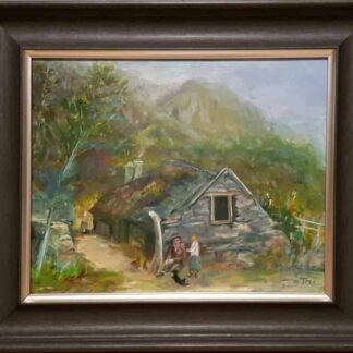 Painting of Irish Cottage in Wicklow