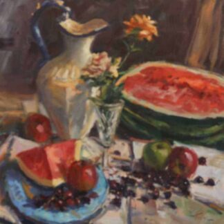 Still Life with Jug and Melons