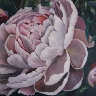 Peony Still Life Floral painting by artist Elena Zaytseva