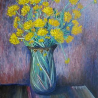 Dandelions in a vase