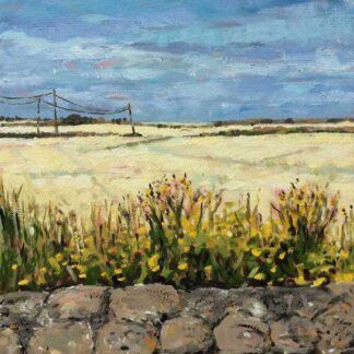 Barley Field Landscape painting