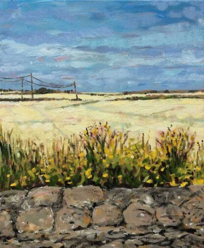 Barley Field Landscape painting