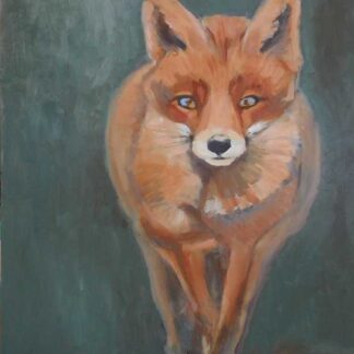 Fox animal painting for sale by Irish artist Dorothy Moorhead