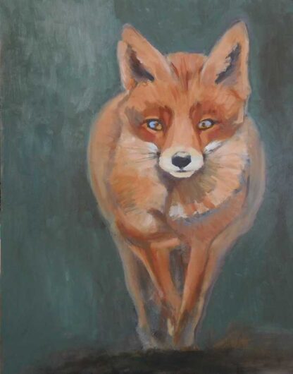 Fox animal painting for sale by Irish artist Dorothy Moorhead