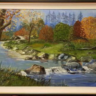 Landscape painting of the river Boyne at Slane