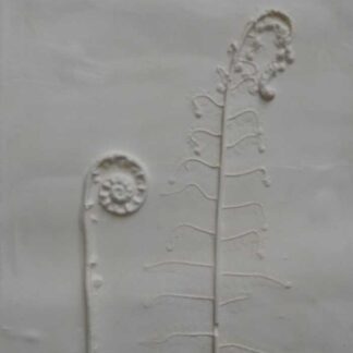 Plaster Number 3 Still life floral art moulded with plaster of paris