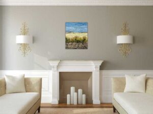 Barley Field Landscape painting