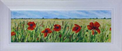 Dancing Poppies Floral Art Painting by Irish artist Noella Manley