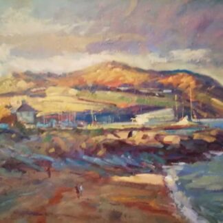 Bray Head - From Greystones Landscape Painting by artist Norman Teeling