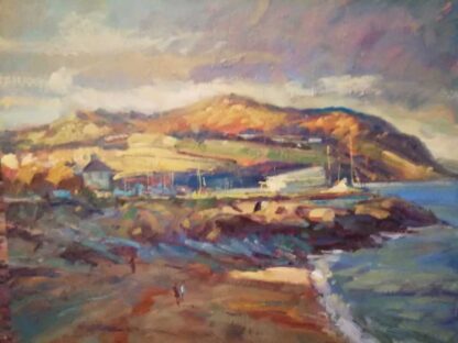 Bray Head - From Greystones Landscape Painting by artist Norman Teeling