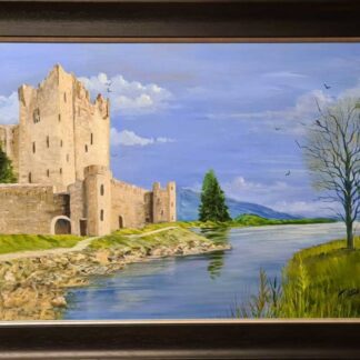 Ross Castle Killarney County Kerry Landscape Painting by Irish artist Kathleen Sheils