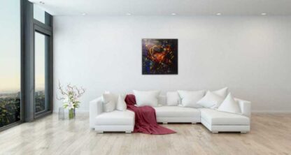 The Sun the Moon and the Stars (Large painting) Contemporary Abstract painting by artist Kevin Sharkey