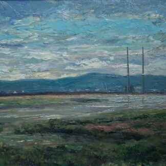 painting of Dublin view Dollymount