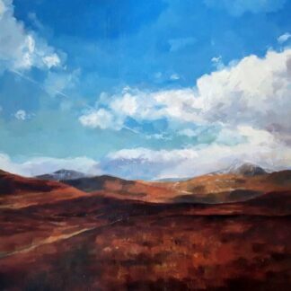 painting of Dublin and Wicklow Mountains