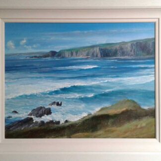 painting of the Waves at Isle of Doagh, Donegal