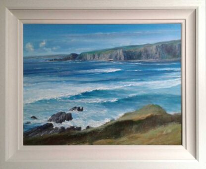 painting of the Waves at Isle of Doagh, Donegal