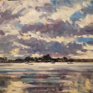 Rogerstown Rush seascape painting of Dublin for sale in Ireland