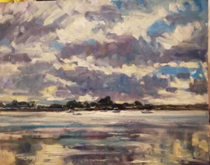 Rogerstown Rush seascape painting of Dublin for sale in Ireland