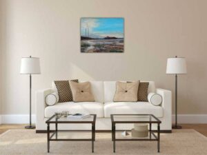 Dollymount seascape painting of Dublin for sale in Ireland