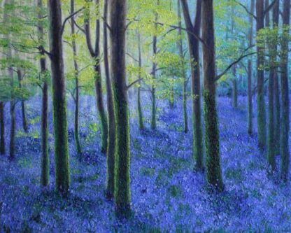 Bluebells wood Killarney landscape floral art, online gallery, gift ideas, wedding gifts, anniversary gifts, wall decor, home art