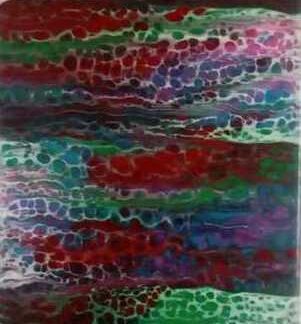 Cotton Candy abstract art, rectangular painting, online gallery