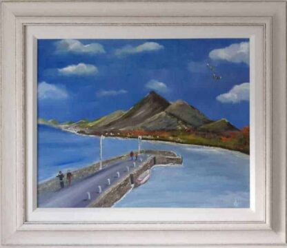 Old Head Louisburg Co. Mayo seascape landscape painting. Irish art by Irish artist online gallery