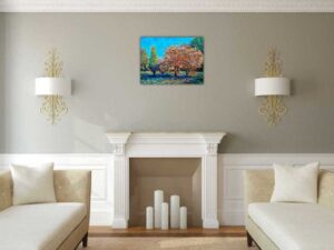 Autumn light landscape painting, Irish artist, painting for sale, online gallery 