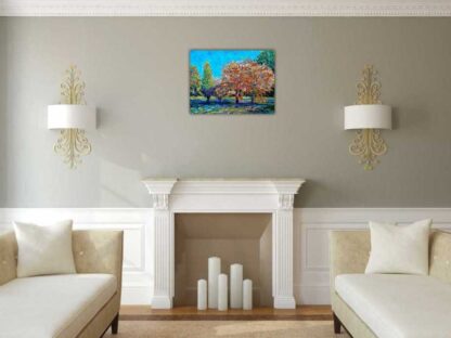 Autumn light landscape painting, Irish artist, painting for sale, online gallery