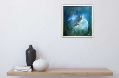 Abandoned Farmhouse No. 2 landscape abstract art, gift ideas, online gallery Irish artist