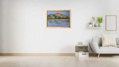 Croagh Patrick and Clew Bay landscape seascape painting, Irish art by Irish artist, online gallery, make a house a home, Irish Geography