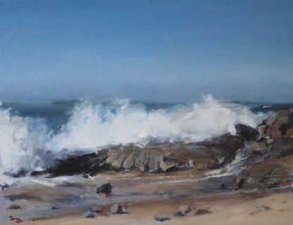 Mullaghderg Wave IV The Wild Atlantic Way Original seascape painting by Donnchadh McGinley, exceptional art of the West of Ireland. Browse more of Donnchadhs work here