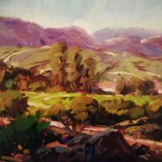 Across the Hills Howth landscape painting by Irish artist Norman Teeling, art for sale in online gallery