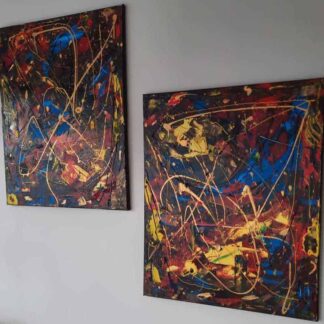 VICTORY abstract painting for sale by Irish artist Noreen Gallagher, painting for sale in Ireland