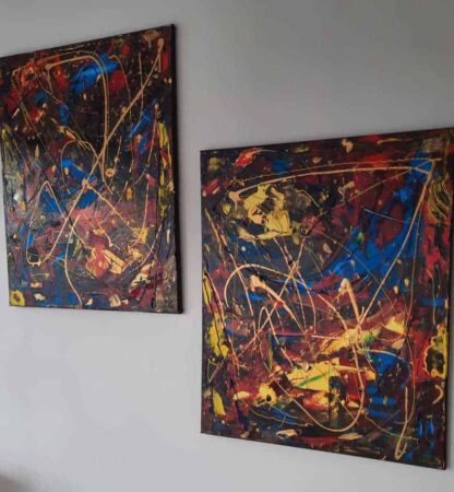 VICTORY abstract painting for sale by Irish artist Noreen Gallagher, painting for sale in Ireland