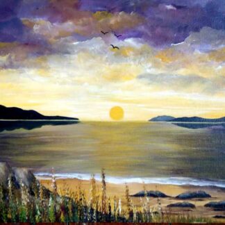 Rossbeigh Beach Kerry Original seascape painting of Rossbeigh beach by Irish artist Kathleen Garrett. Browse a large selection of Irish art here today