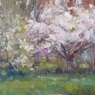 First Blossoms Original landscape painting by Irish artist Norman Teeling. Fine art for any room in your home for sale in online gallery