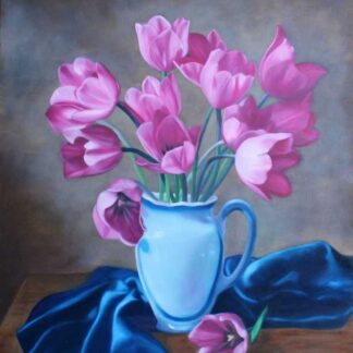 Tulips Original still life floral painting of Tulips. Stunning art for your home or a great gift idea for someone special